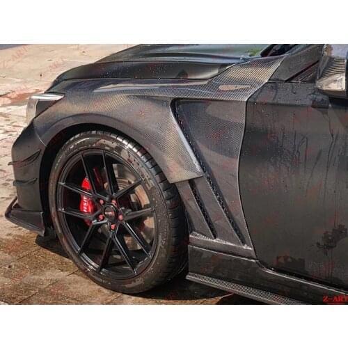 Z-ART CARBON FIBER FRONT FENDER FOR Q50 RETROFIT FRONT FENDER FOR Q50S TUNING BODY KIT FOR Q50 FRONT FENDER SIDE SPOILER