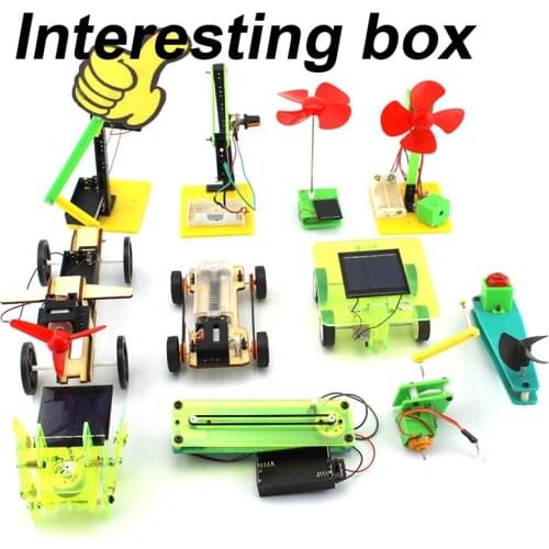 Popular science experiment 11-piece set (boxed version) Childrens Palace handmade materials DIY scientific experiment equipment