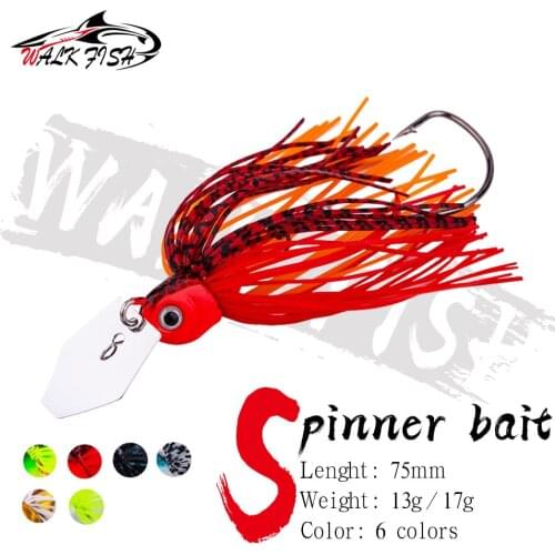 WALK FISH 13G/17G Chatter bait spinner bait weedless fishing lure Buzzbait wobbler chatterbait for bass pike walleye fish