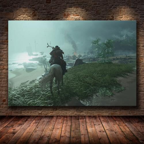 Ghost of Tsushima The Game of Posters and Prints Wall Art Canvas Painting Posters Wall Art Pictures for Living Room Home Decor