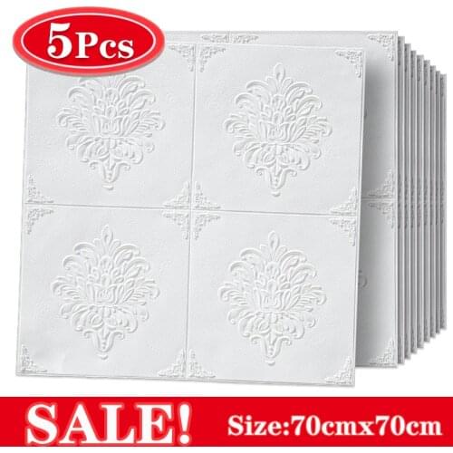 3D Self-Adhesive Wall Sticker Panels 3D Modern Wall Panel Foam Wallpaper for Living Room Home Decoration Ceiling TV Background