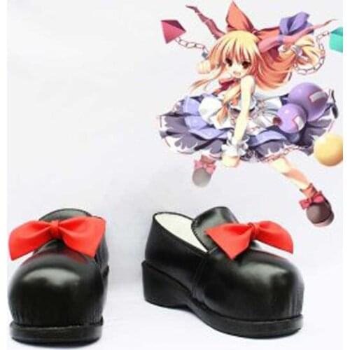 Touhou Project Ibuki Suika Cosplay Boots Shoes Anime Party Cosplay Boots Custom Made for Adult Women Shoes