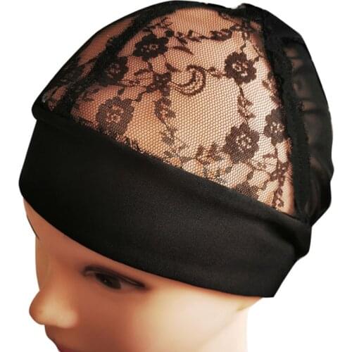 10 Pcs Headband Dome Mesh Cap Black Wig Cap For Making Wigs Wave Cap Hair Net Elastic Nylon Breathable Mesh Hairnets