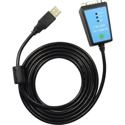 USB 2.0 to Serial RS-232 Adapter Converter Cable FTDI Chipset Magnetic Ring 1.8M Free Shipping