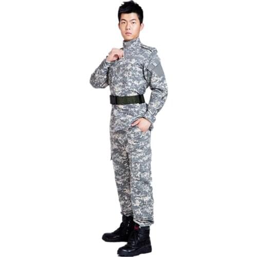 U.S. military uniform camouflage suit military suit male training uniform field service digital camouflage combat desert S-XXL