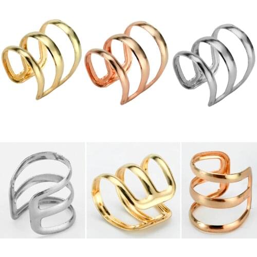 1/5/15PCS 15mm Adjustable Hair Dreadlock Beads Tube Hair Ring for Braids Hair Beads Braid Cuff Clip Hair Styling Accessories