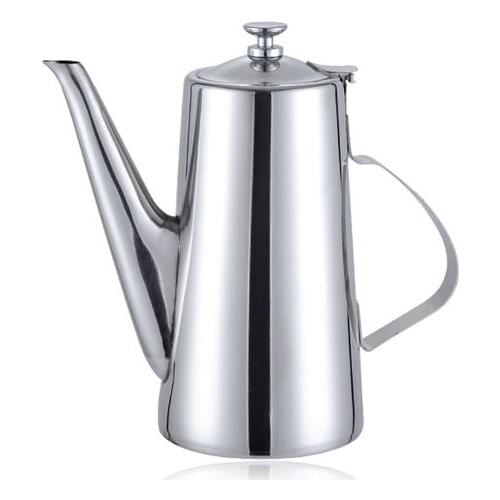 1.5L Stainless Steel Teapot Long Mouth Chrysanthemum Tea Coffee Ice Water Container Kitchen Office Kettle Tool E11595