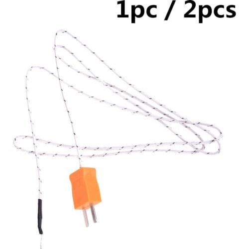 1M K-type TP-01 Wire Temperature Test Thermocouple Sensor Probe Tester Line. Use To TM-902C TES-1310 MD-6801 Length