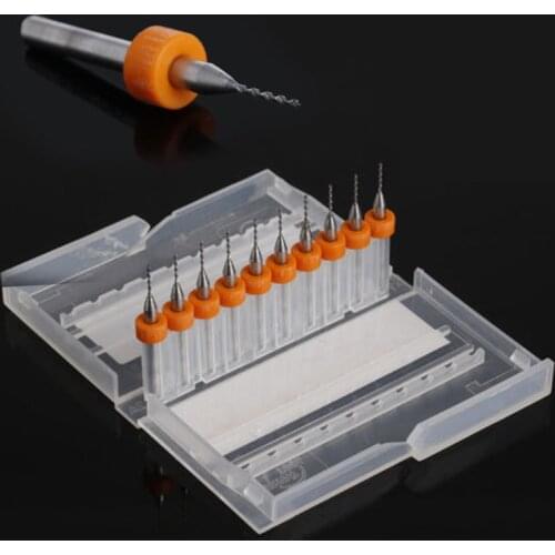 10pcs PCB Print Circuit 0.8mm Micro Drill Bits Board PCB Drill Bit For Carbide CNC Engraving Tools