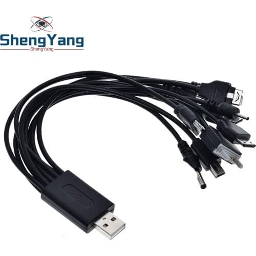 10 In 1 Universal Portable Lightweight Multi Functions USB Charge Charging Cable Fast Charging Compatible with Most Brand Phones