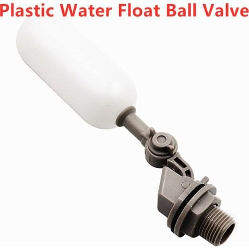 2021 New Plastic Water Float Ball Valve DN15 Shut Off 1/2 3/4 Inch Automatic Feed Fill Fish Tank Aquarium Water Humidifier Valve