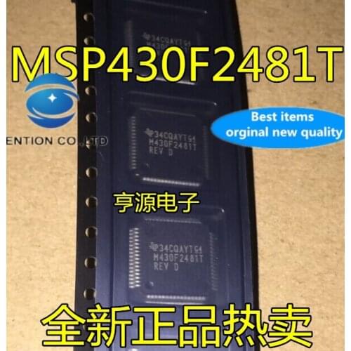 5pcs real photo 100% new and orginal MCU MSP430F2481TPMR M430F2481T MSP430F2481T