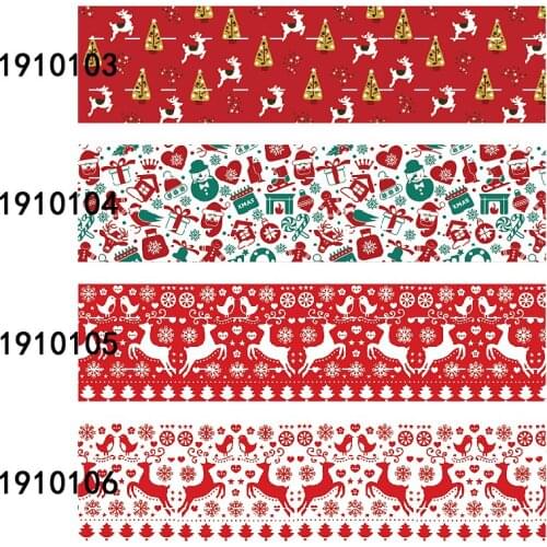 50 yards/lot) Holiday celebrating snowman printed 3" Christmas ribbon