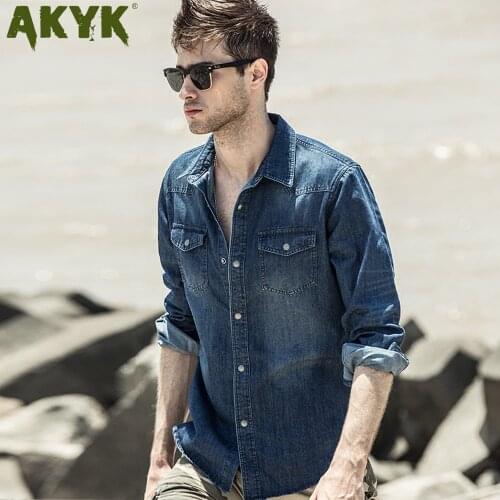 AKYk Mens Denim Shirts