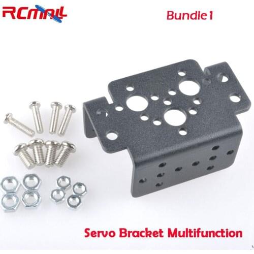RCmall Aluminum Multifunction Servo Bracket for MG995 MG996R S3003 or for MG946R or Robot Foot Bracket U-Shaped Robot Bracket