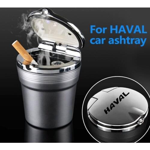 Car Led Lights Creative Personality ashtray cigarette dustbin for Great Wall Haval H2 H6 H7 H9 F5 F7 F9 car accessories interior