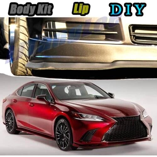 Car Bumper Lip Front Spoiler Skirt Deflector For Lexus ES 300 350 240 250 330 300h For TOYOTA Windom Vista Body Kit Hella Flush