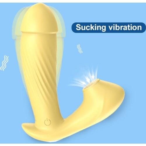 3 IN 1 Wireless Panties Vibrator Wearable Sucking G Spot Clitoris Stimulator Heating Vaginal Anal Orgasm Dildo Sex toy for Women