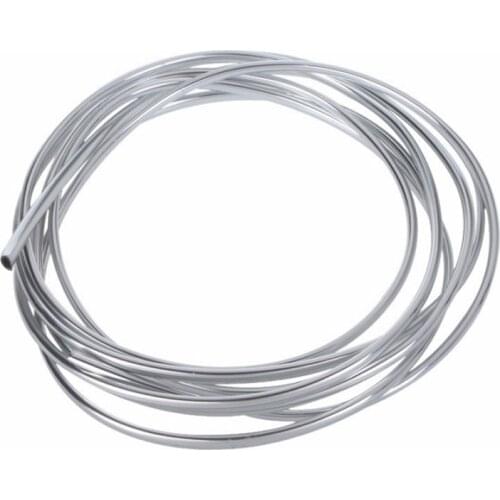 CHIZIYO DIY 4M PVC Silver Car Decoration Door Chrome Moulding Trim Strip U Style Air Conditioning Outlet Decoration Strip