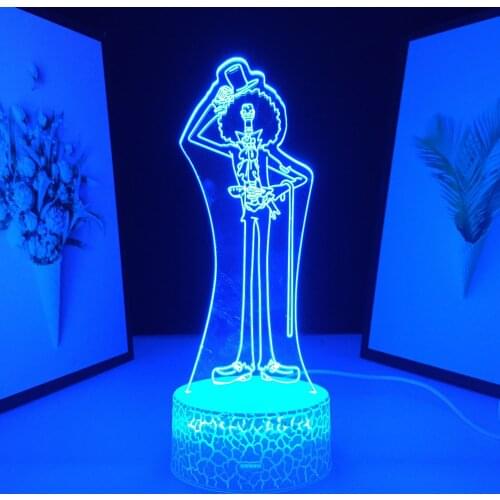 King of Soul for Bedroom Decoratio Child Birthday Gift Nightlight Manga Acrylic Table Lamp Anime Figure 3D LED Night Light