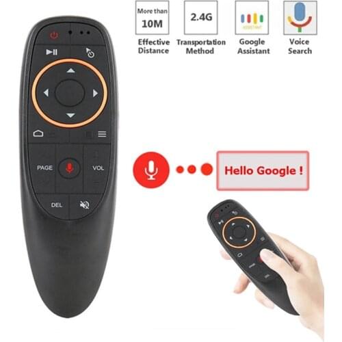 G10 Voice Air Mouse With Built-in Gyroscope 2.4G Wireless IR Remote Control Gyro Voice Control for Android Smart TV Box