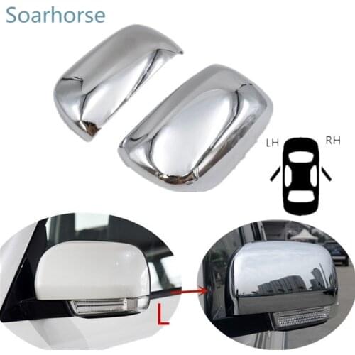 Soarhorse For Mitsubishi Pajero V73 V77 V93 V97 V87 2008-2018 side mirror cover Rearview mirror Shell Cap