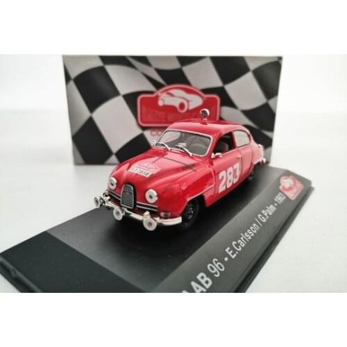 Atlas 1:43 1963 Sa ab 96 E Carlsson / G Palm Alloy Metal Diecast Cars Model Toy Vehicles For Children Boy Toys gift