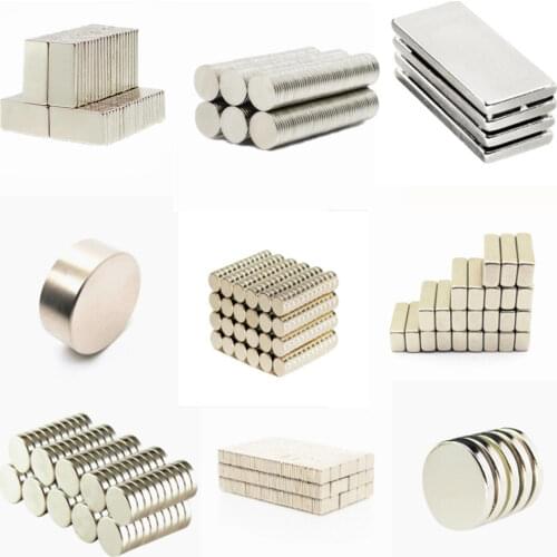 50-500pcs Strong Rare Earth Rectangular Magnets Neodymium Magneti Neodimio Calamita Potente Refrigerator Magnet Small Mini