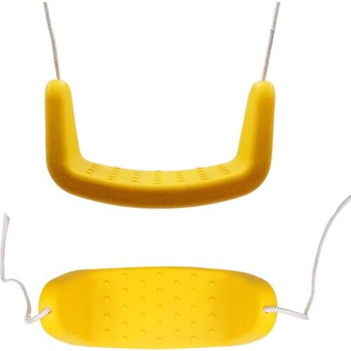 Outdoor Colorful Swing Set 4CM Thick Seat With Adjustable Ropes For Park Garden Playground Accs Children Kids Toy Dropshipping