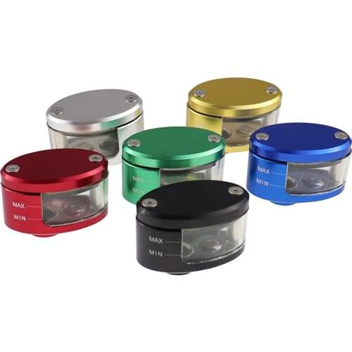 CNC Machined Aluminum And PMMA Motorcycle Brake Clutch Fuel Tank Cylinder Oil Cup For Honda Yamaha Ducati Suzuki Kawasaki