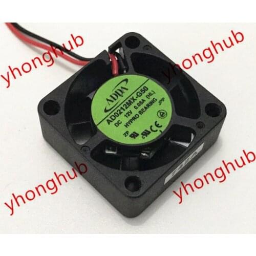 ADDA AD0212MX-G50 DC 12V 0.08A 25x25x10mm Server Cooling Fan