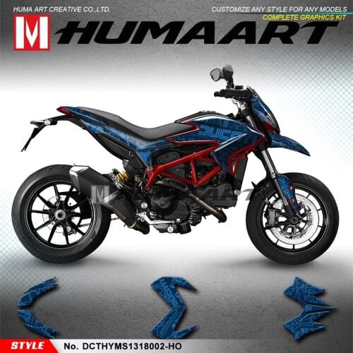 HUMAART Personalized Stickers PVC Vinyl Decal Kit for DUCATI Hypermotard Hyperstrada 821 939 2013 2014 2015 2016 2017 2018
