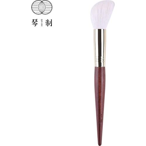 QINZHI Professional Handmade Make Up Brush 275 Multi-task Angled Blush Contour Brush Soft Saibikoho Goat Hair Makeup Brushes