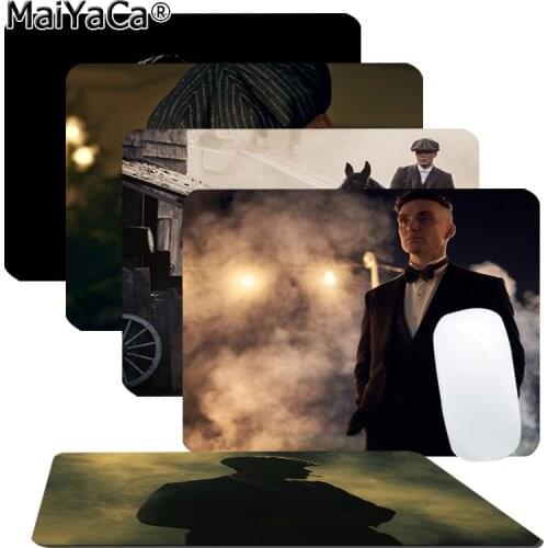 MaiYaCa Simple Design Peaky Blinders Thomas Shelby Rubber Mouse Durable Desktop Mousepad Smooth Writing Pad gaming mouse pad
