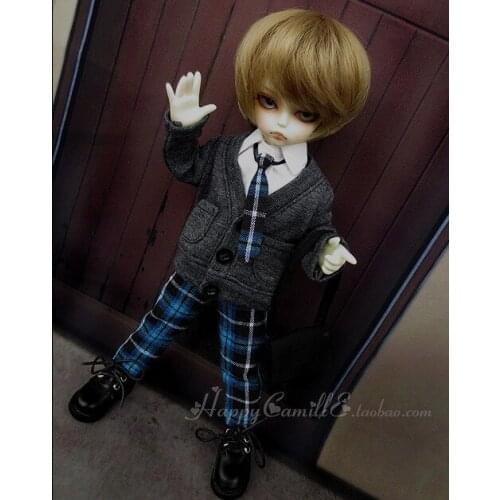 1/6 scale BJD suit shirt+pants+Cardigan+bag for BJD/SD clothing doll accessories,Not included doll,shoes,wig and other 18D1273