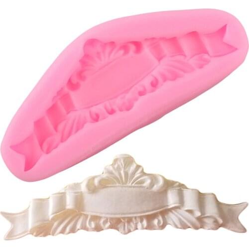 Sugarcraft Silicone Mold Scroll Relief Cake Border Fondant Mold Cake Decorating Tools Candy Chocolate Mould Cupcake Baking Molds
