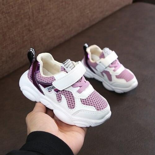 Comfy kids Autumn New Arrivals Girls Sneakers For Boys Sports Breathable Fashion Kids Shoes Soft Bottom Sports