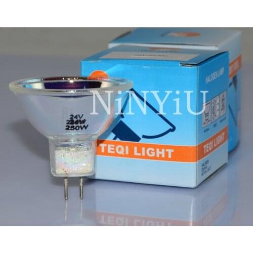 TEQI ELC 24V250W 64653 13163 Halogen Lamp For Endoscope Cold Light Bulb ELC 24V250W Microscope Lamp