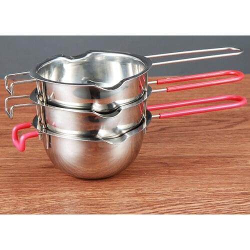 Stainless Steel Universal Boiler Insert Chocolate Fondant Caramel Melt Bowl Butter Pot Pan Baking Cheese Heating Kitchen supplie