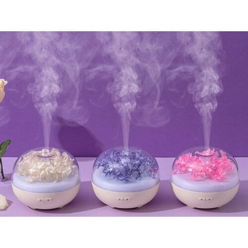 180ML Aroma Essential Oil Diffuser Eternal Flower Air Humidifier Aromatherapy Quiet Humidificador with Colorful LED Night Lamp