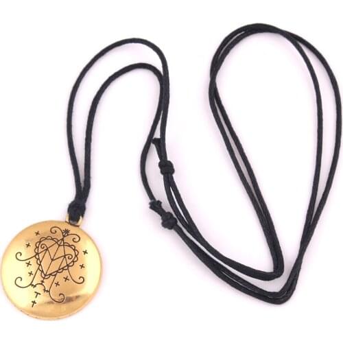 Vintage Style Ezili Freda Voodoo Loa Veve Pendant Vodoun Lwa Love Talisman Jewelry Hoodoo Amulet Necklace