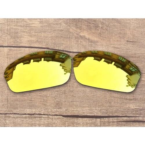 Vonxyz 24K Mirror Polycarbonate Replacement Lenses for-Oakley Half Wire 2.0 Frame