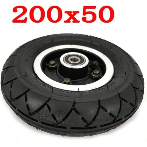 High Quality 200 * 50 Electric Scooter 8 Inch Tire Pneumatic Inner and Outer Tire Aluminum alloy Tire Scooter 8x2 Tire