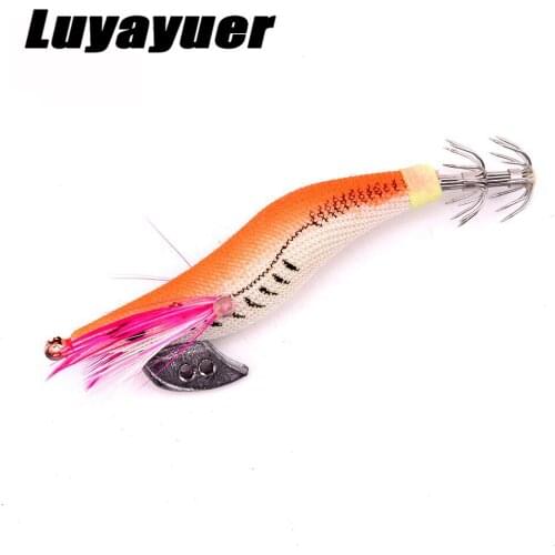 Fishing Lure Hard Bait Fishing Octopus Wooden Shrimp Cephalopod Wood Shrimp Octopus Lures Wobbler Squid Jig Artificial Lure