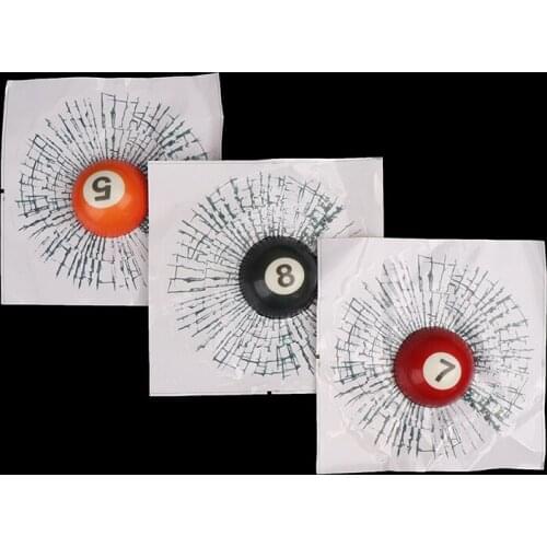 1 PCS Car Stickers 3D Billiards Ball Hits Car Body Auto Window Decals DIY Car Styling Car Decoration