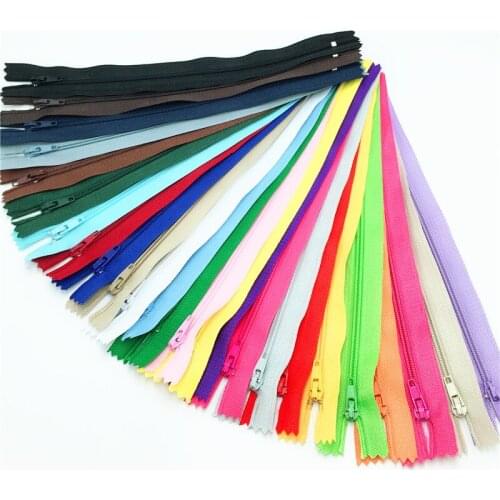 14 Inch) 35 CM 10pcs 3# Closed End Nylon Coil Zippers Tailor Sewing Craft (Color U PICK)