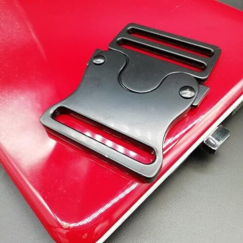 2pcs metal big buckle diy bag backpack accessories belt adjustable 50mm 2 inches 5cm width inside side release black