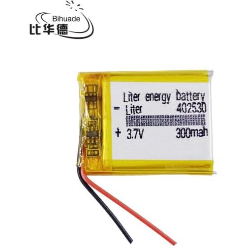 2pcs [SD] 3.7V,300mAH,[402530] Polymer lithium ion / Li-ion battery for TOY,POWER BANK,GPS,mp3,mp4,cell phone,speaker