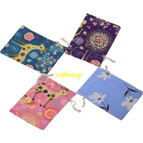 2500pcs/lot 10*14cm Size Burlap Drawstring bag Twist cloth Sachet Pouch Small Jewelry Bags Wedding Christmas Gift Bag