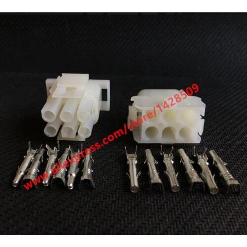 5 Sets 6 Pin Electrical Connector 926307-1 Female And Male Plug For Elevator Auto